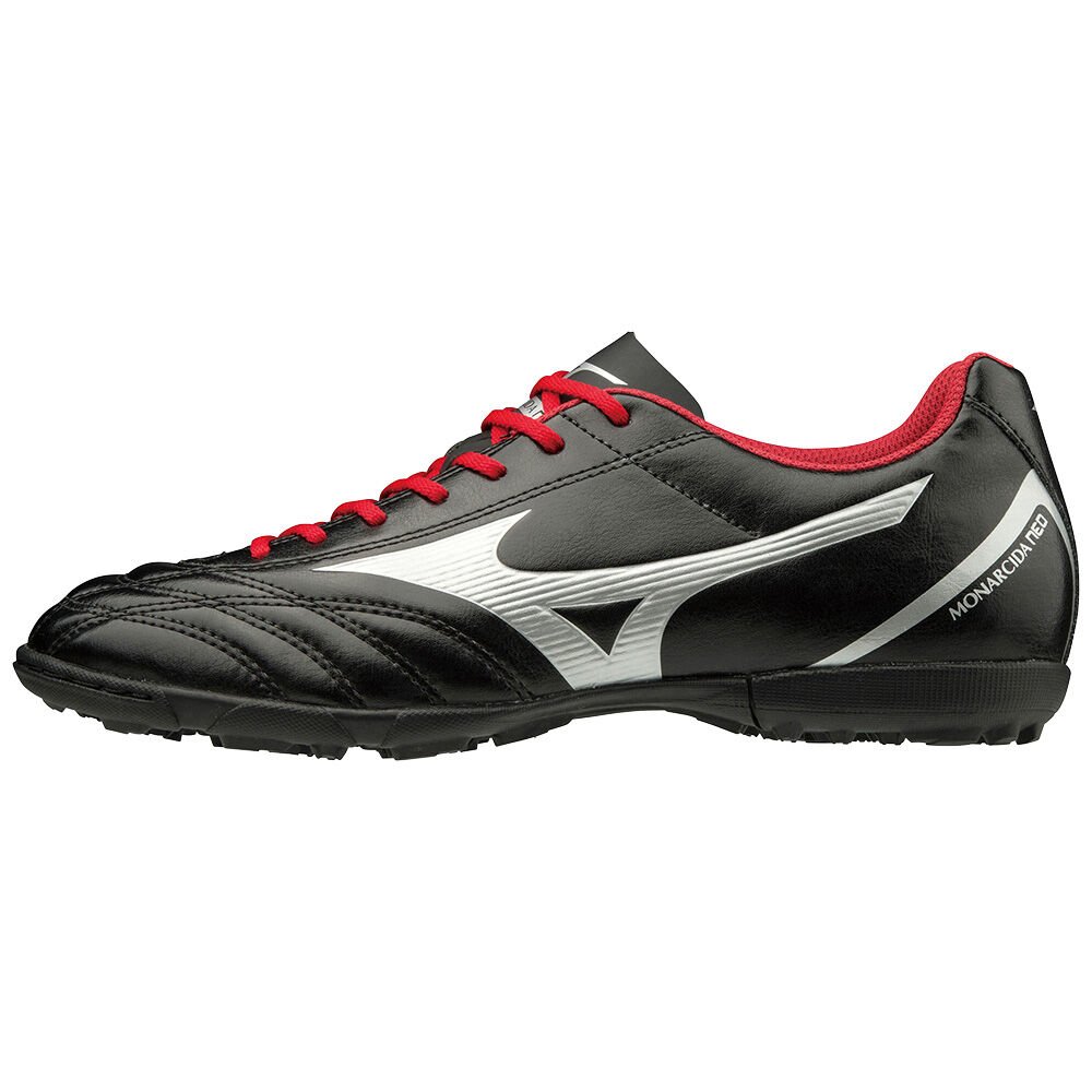 Chuteiras Mizuno Monarcida Neo Select AS - Mulher - Pretas/Prateadas/Vermelhas - HDYIN6239